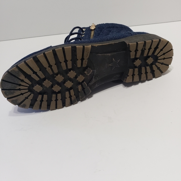 Beston Blue Denim Jeans Booties - Picture 11 of 11